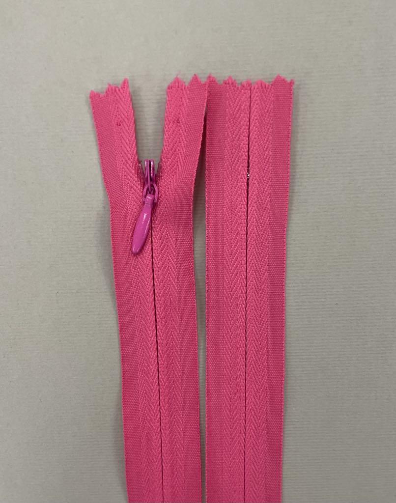 aslėptas užtrauktukas "Rožinis", 55 cm aslėptas užtrauktukas "Rožinis", 55 cm