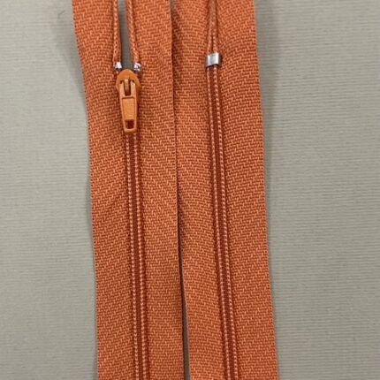 Spiralinis fiksuojamas užtrauktukas "Oranžinis", 18 cm