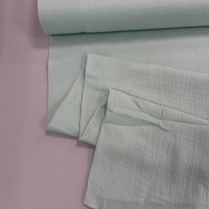 Medvilninis double gauze muslinas Mėtinis 41 — muslinas | Trys Pelėdos
