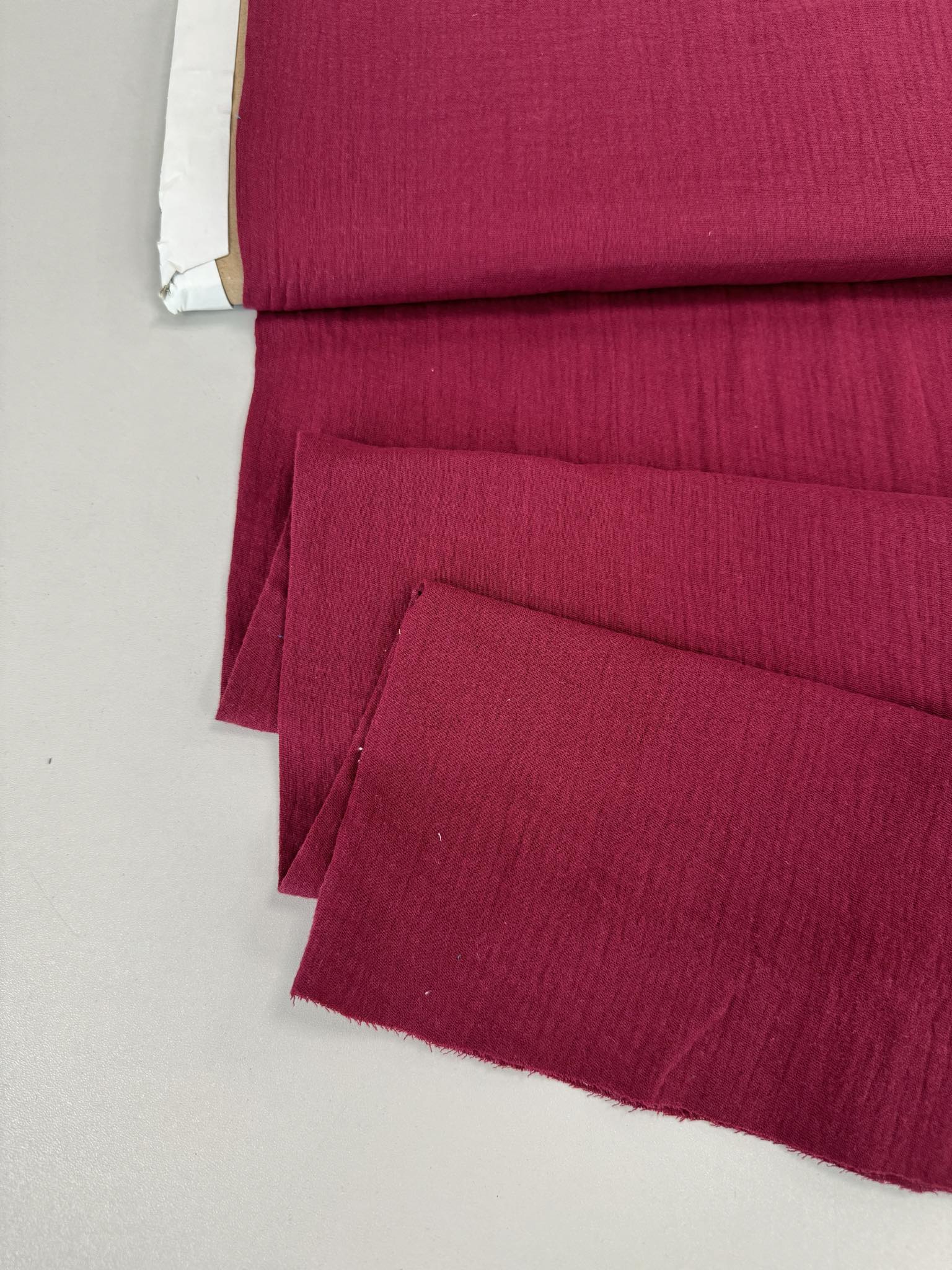 Medvilninis double gauze muslinas Bordo 77 — muslinas | Trys Pelėdos