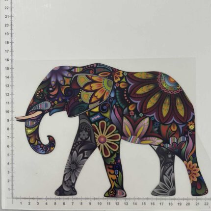 Termoaplikacija Dramblys spalvotas, didelė