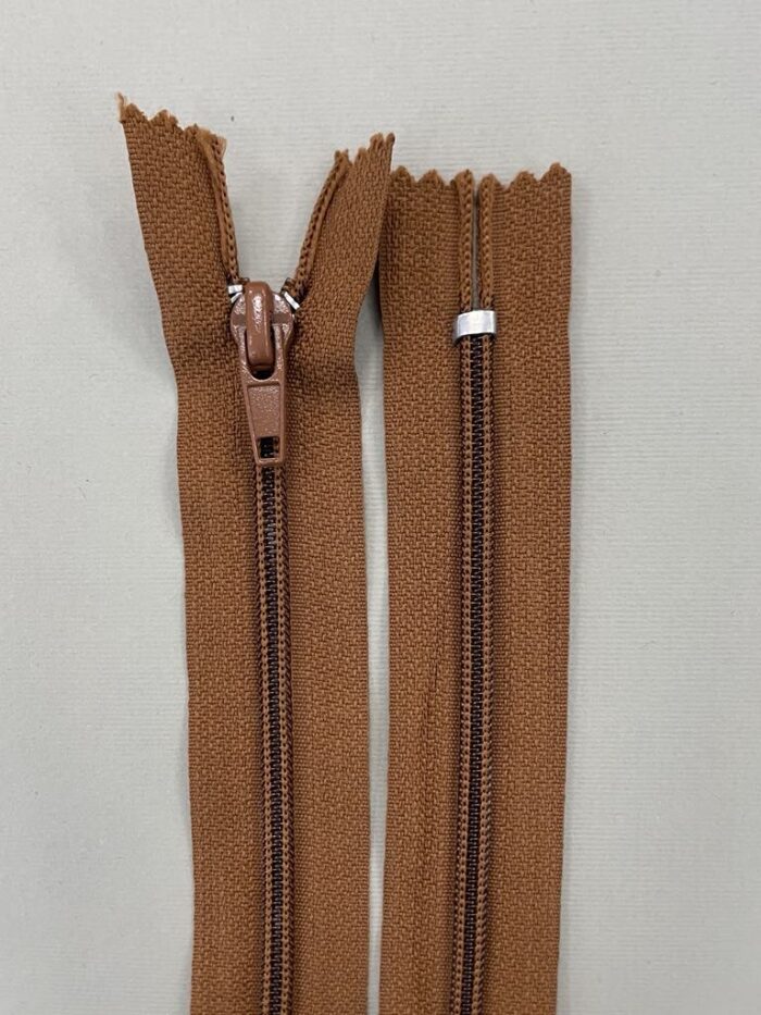 Spiralinis užtrauktukas "Garstyčių spalvos", 20 cm