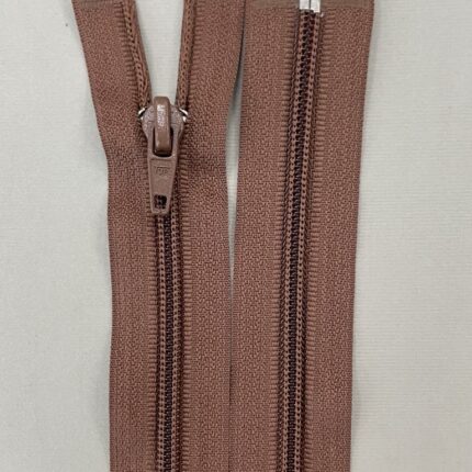 Spiralinis užtrauktukas "Rudas", 65 cm
