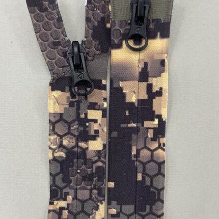 Paslėptas dvipusis užtrauktukas "Įvairiaspalvis", 75 cm