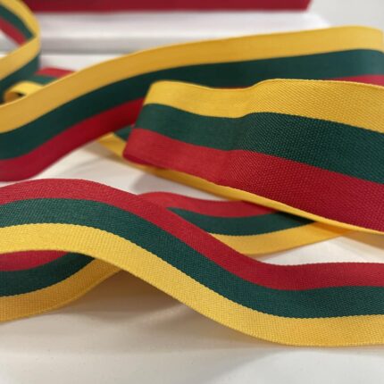 Dekoratyvinė juostelė, Trispalvė 30 mm — siuvimo juostelė | Trys Pelėdos