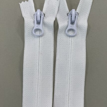 Dvipusis užtrauktukas "Baltas" 120cm — siuvimo užtrauktukai | Trys Pelėdos