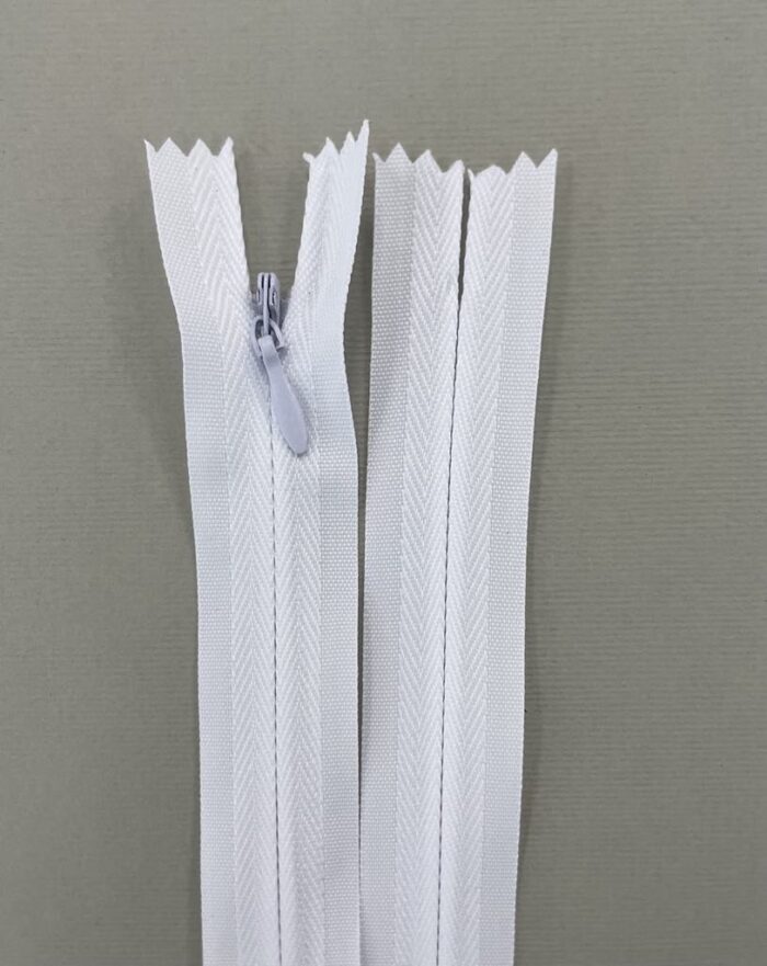 Paslėptas užtrauktukas "Baltas", 50 cm
