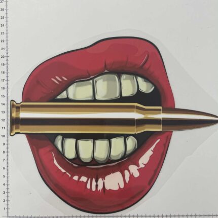 Termoaplikacija Lūpos ir kulka, didelė