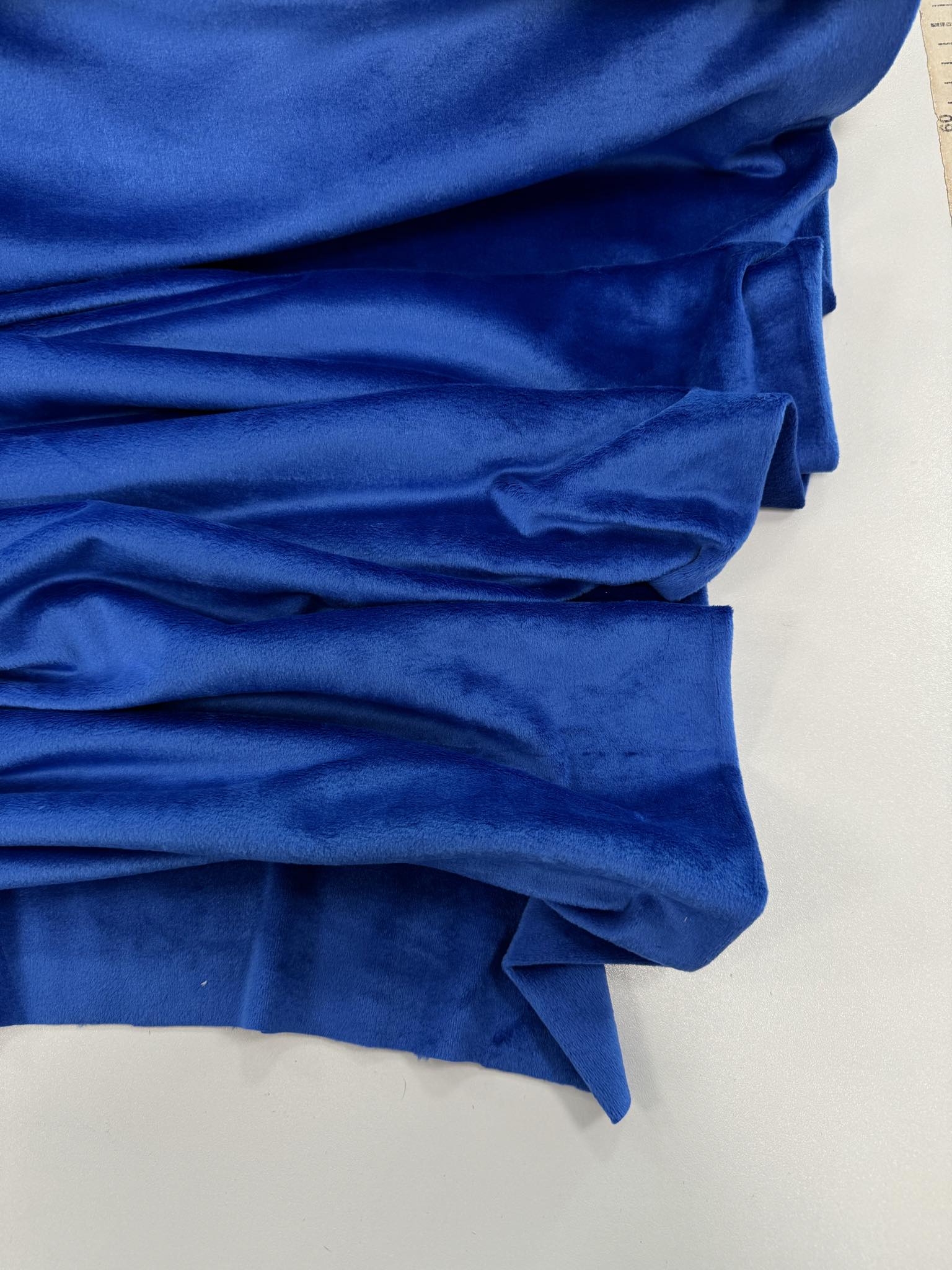 Soft veliūras Ryškiai mėlynas — veliūras | Trys Pelėdos