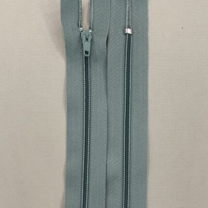 Spiralinis fiksuojamas užtrauktukas "Žalsvas", 18 cm