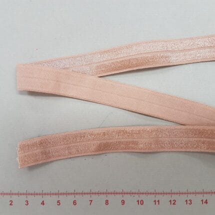 Elastinė kantavimo juostelė 16 mm, kūno spalvos, blizgi