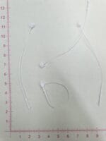 Etikečių tvirtinimo laikikliai, skaidrūs, 9cm, 100 vnt.