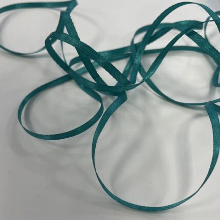 Atlasinė juostelė 3mm, tamsi turkio