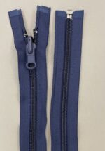 Spiralinis išverčiamas užtrauktukas "Tamsiai mėlynas", 80 cm