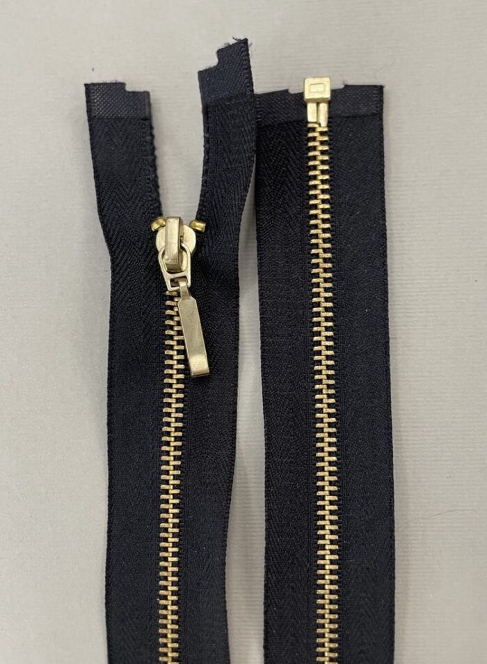 Metalinis išsegamas užtrauktukas "Juodas", 65 cm