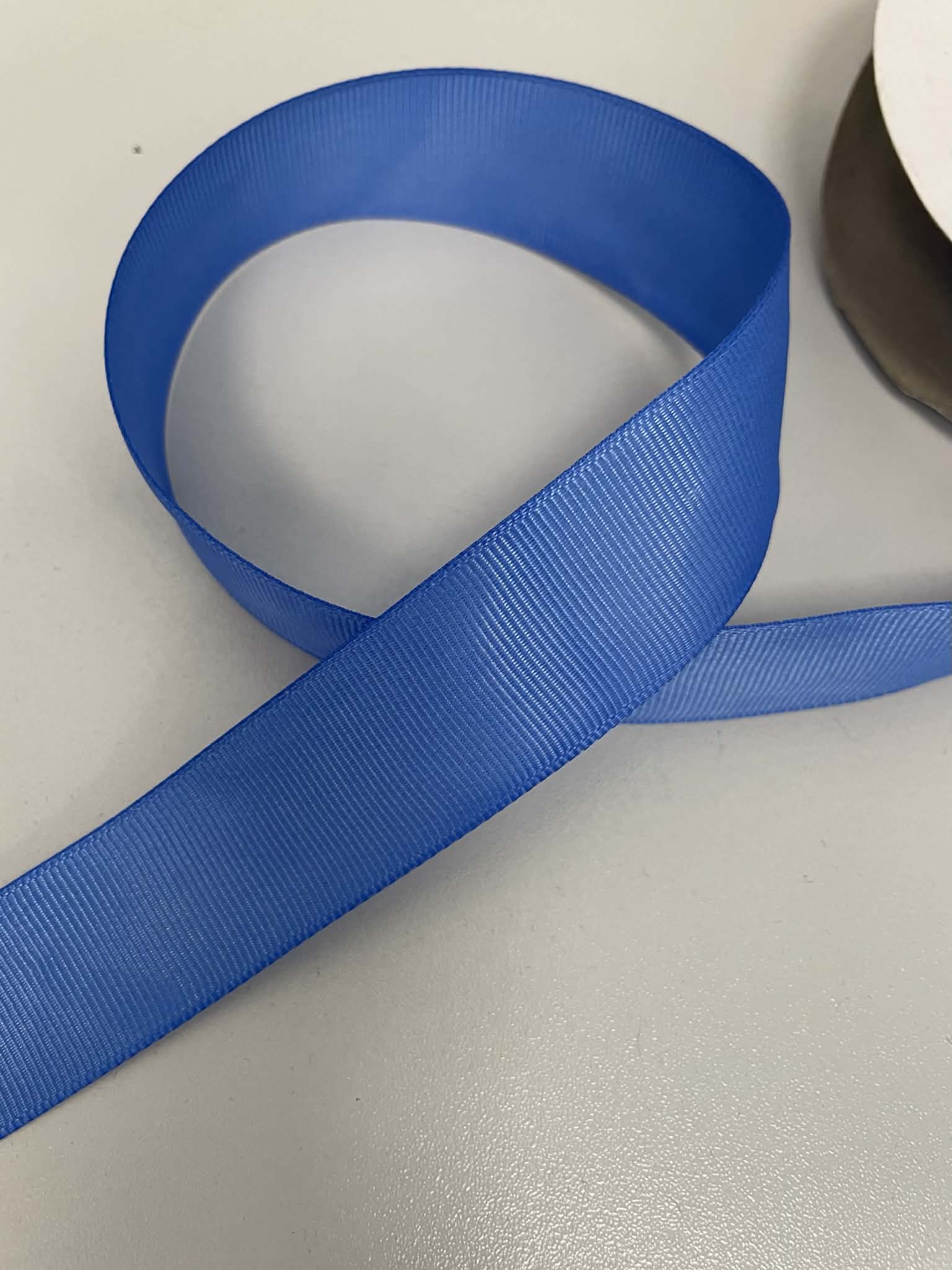Grosgrain juostelė 25mm, mėlyna — siuvimo juostelė | Trys Pelėdos