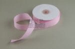 Grosgrain juostelė 25 mm, šviesiai rožinė — siuvimo juostelė | Trys Pelėdos