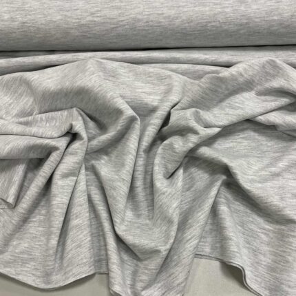Kilpinis trikotažas Light grey melange, 250 g/m2 — trikotažas | Trys Pelėdos