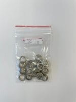 Kniedės 10mm, nikelio spalvos — Žiedeliai/kniedės ir įrankiai jiems įstatyti | Trys Pelėdos