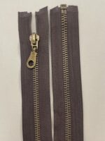 Metalinis išsegamas užtrauktukas "Rudas", 75 cm — siuvimo užtrauktukai | Trys Pelėdos