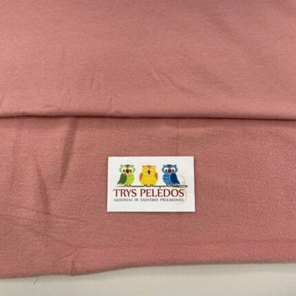 Pašiltintas, nestoras elastingas trikotažas Tamsi pelenų rožė