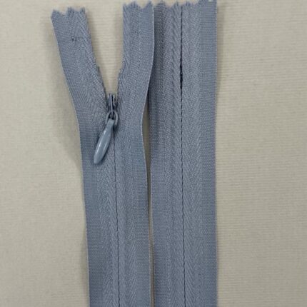 Paslėptas užtrauktukas "Indigo pilkas", 35 cm — siuvimo užtrauktukai | Trys Pelėdos