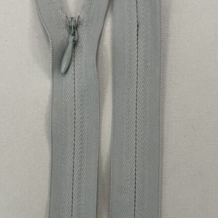 Paslėptas užtrauktukas "Pilkas", 20 cm — siuvimo užtrauktukai | Trys Pelėdos