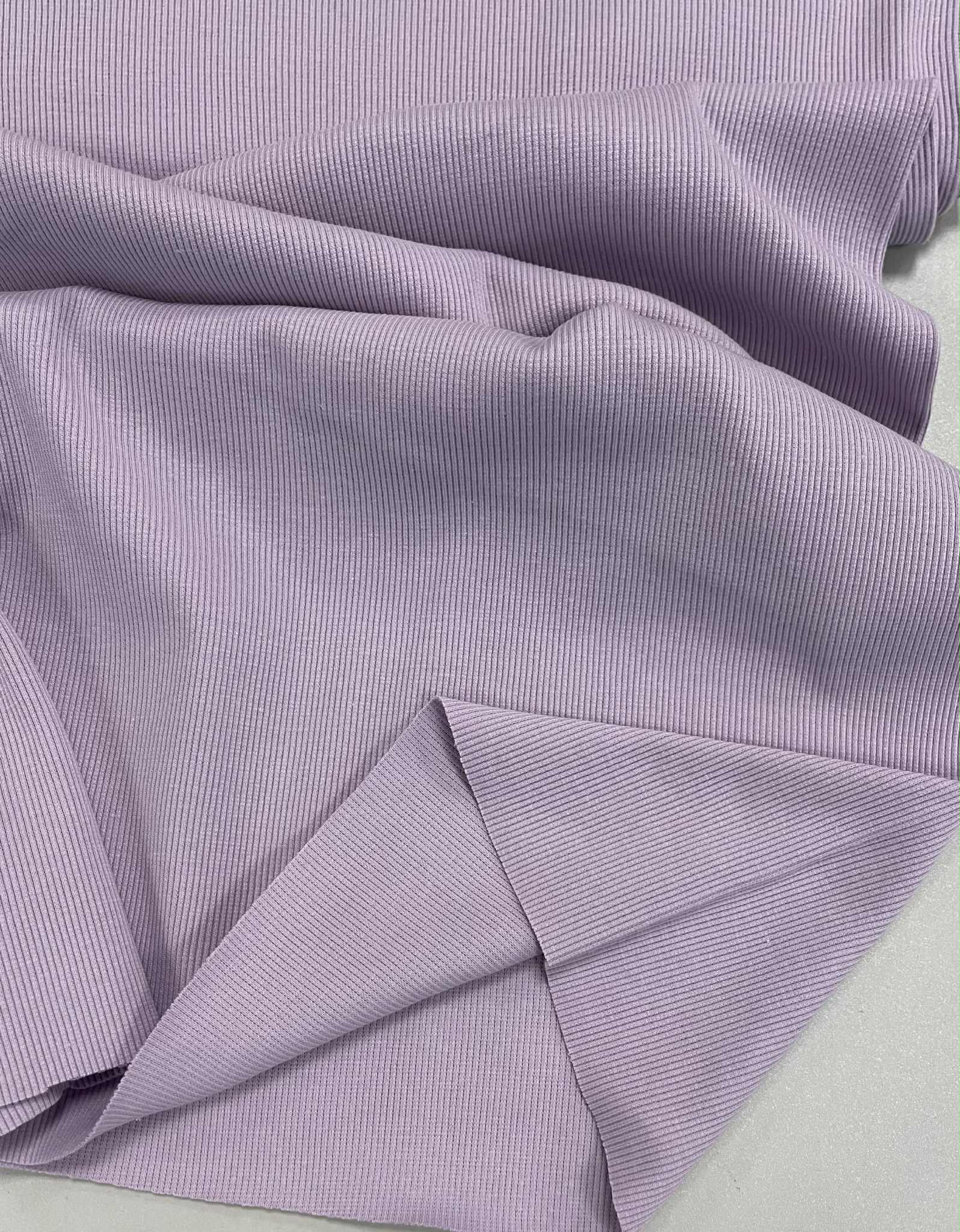Plonesnis rib trikotažas Lilac