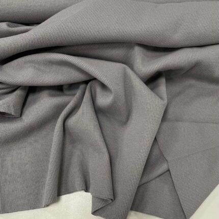 Plonesnis rib trikotažas Stone grey