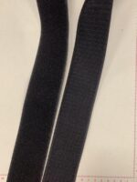 Velcro juosta: Prisiuvama Velcro (kontaktinė) juosta, Juoda, 50 mm