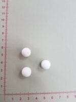 Apvalūs karoliukai 12 mm: Silikoniniai karoliukai 12 mm, Balti