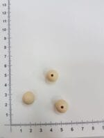 Silikoniniai karoliukai 12 mm, Kreminiai — karoliukai | Trys Pelėdos