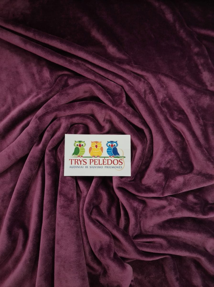Soft veliūras Violetinis — veliūras | Trys Pelėdos