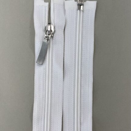 Spiralinis išsegamas užtrauktukas "Baltas", 65 cm — siuvimo užtrauktukai | Trys Pelėdos