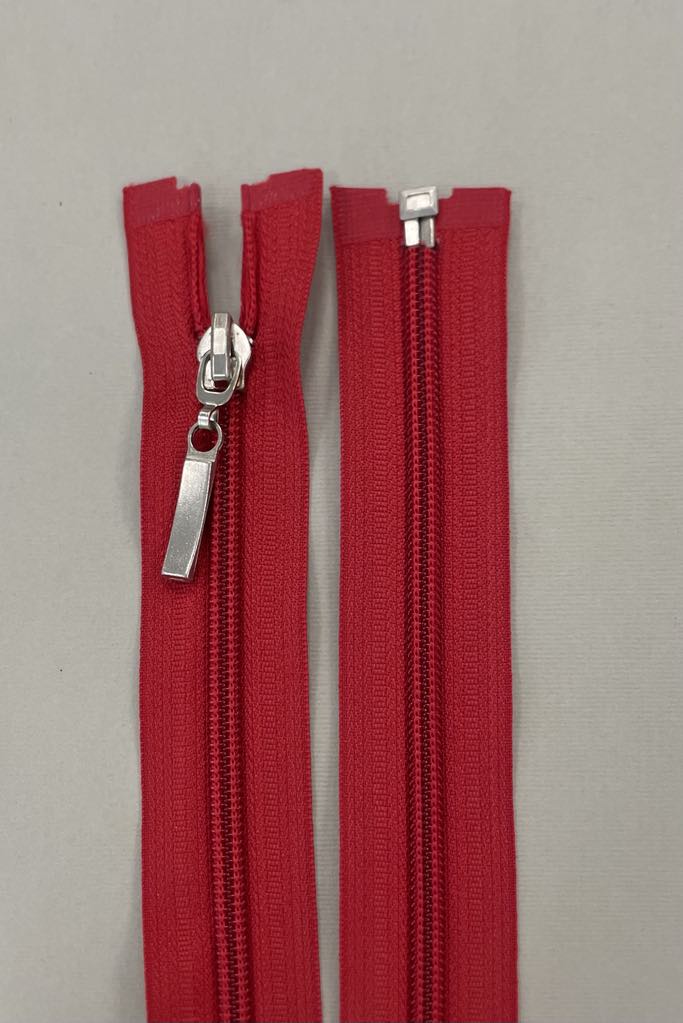Spiralinis išsegamas užtrauktukas "Raudonas", 70 cm — siuvimo užtrauktukai | Trys Pelėdos