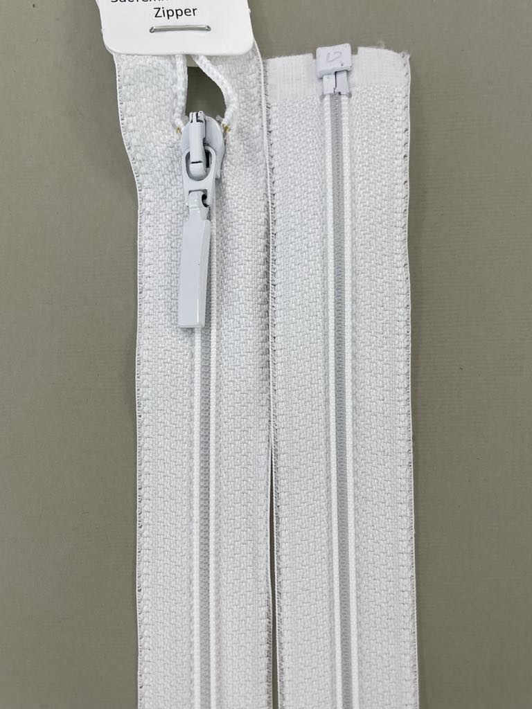Spiralinis užtrauktukas "Baltas", 80 cm Spiralinis užtrauktukas "Baltas", 80 cm — siuvimo užtrauktukai | Trys Pelėdos