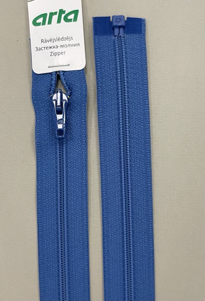 Spiralinis užtrauktukas "Mėlynas", 70 cm — siuvimo užtrauktukai | Trys Pelėdos