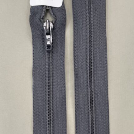 Spiralinis užtrauktukas "Pilkas", 70 cm — siuvimo užtrauktukai | Trys Pelėdos