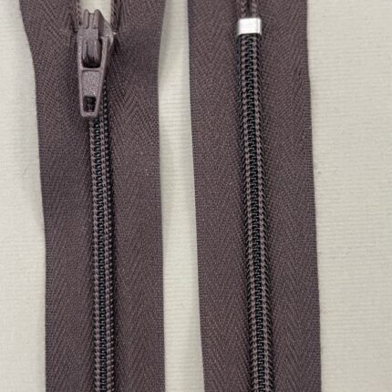Spiralinis užtrauktukas "Rudas", 12 cm