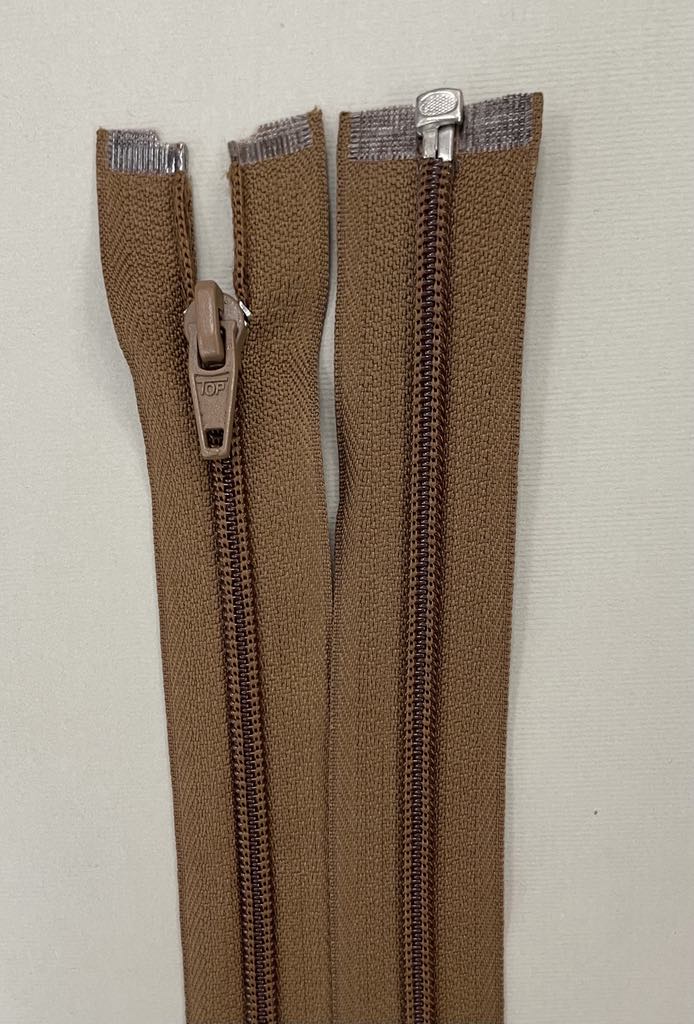 Spiralinis užtrauktukas "Rudas", 70 cm Spiralinis užtrauktukas "Rudas", 70 cm — siuvimo užtrauktukai | Trys Pelėdos