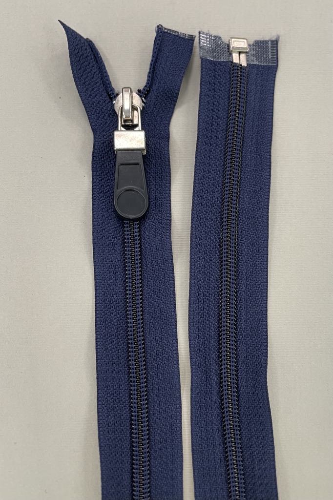 Spiralinis užtrauktukas "Tamsiai mėlynas", 80 cm — siuvimo užtrauktukai | Trys Pelėdos