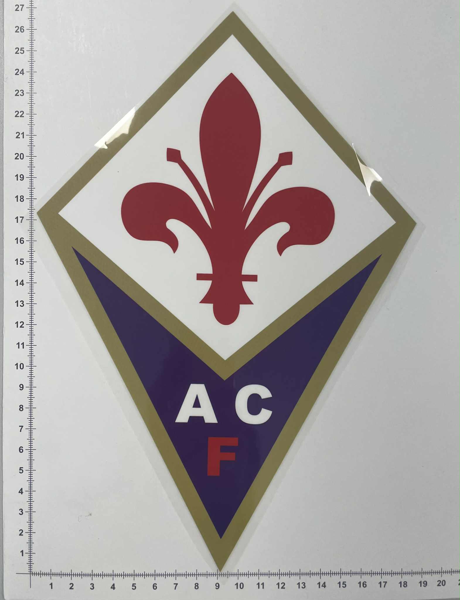 Termoaplikacija EACF Fiorentina futbolo komandos logotipas, didelė
