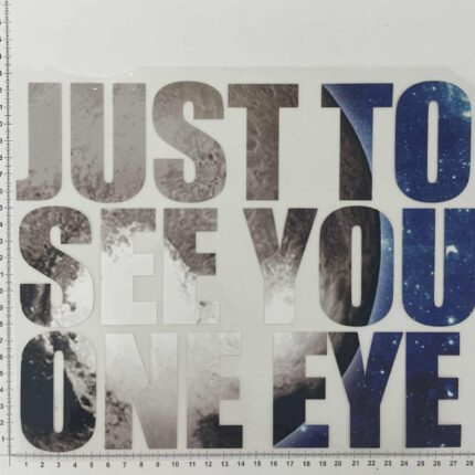 Termoaplikacija Just to see you one eye — siuvimo aplikacijos | Trys Pelėdos