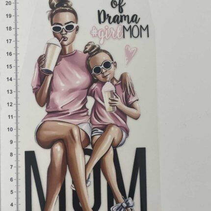 Termoaplikacija Mama of drama, didelė — siuvimo aplikacijos | Trys Pelėdos