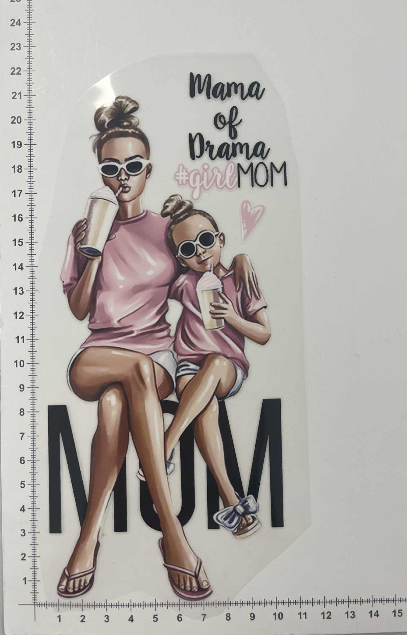 Termoaplikacija Mama of drama, didelė — siuvimo aplikacijos | Trys Pelėdos