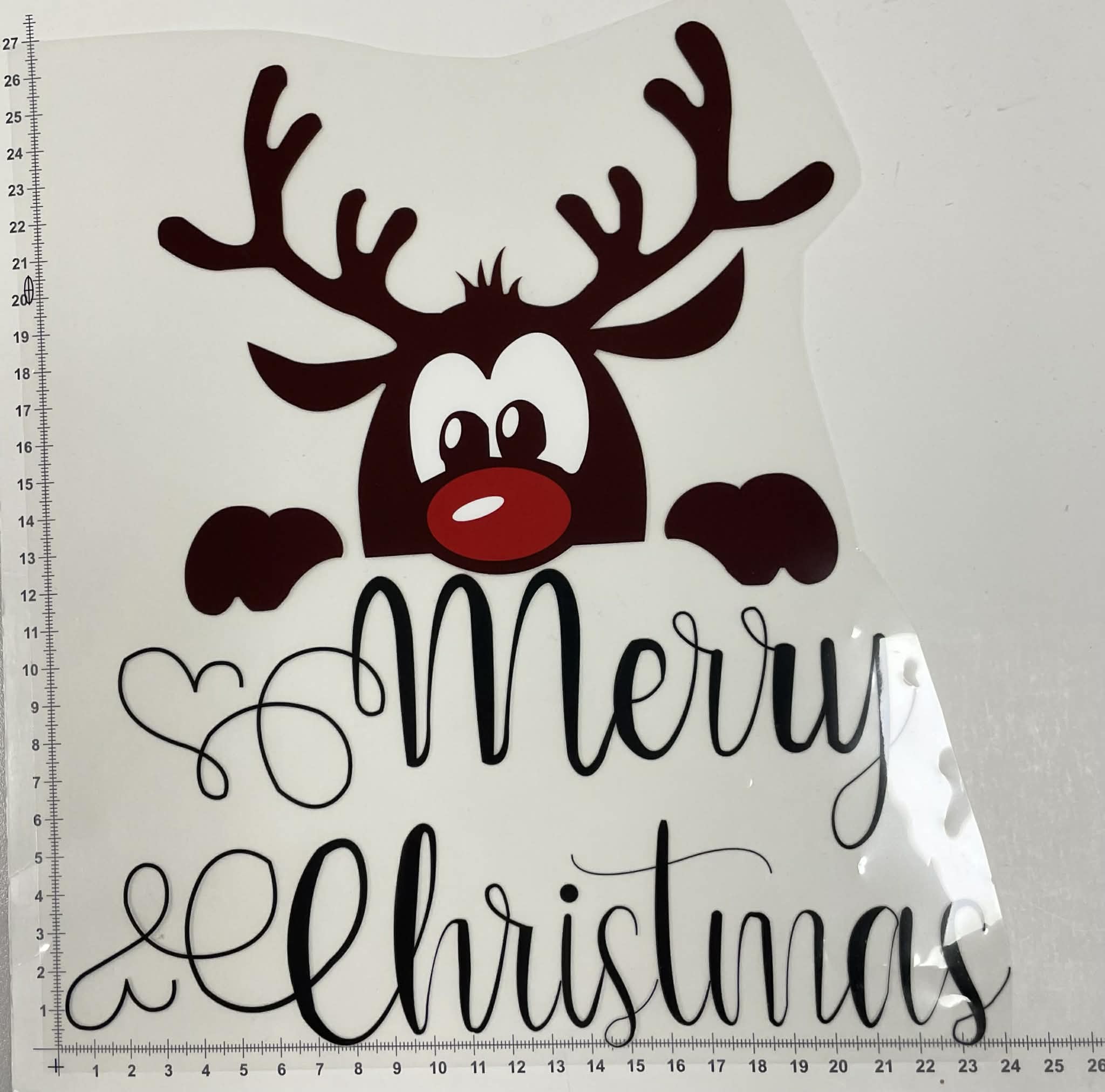 Termoaplikacija Merry Christmas, didelė — siuvimo aplikacijos | Trys Pelėdos
