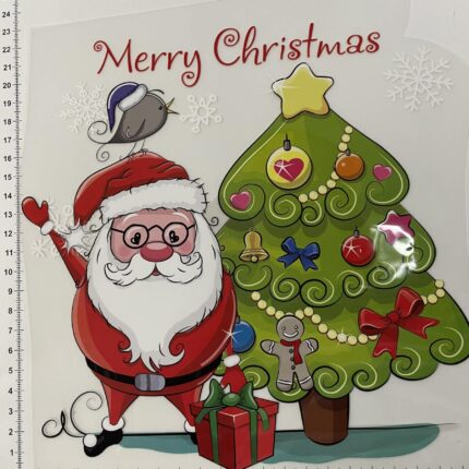 Termoaplikacija Merry Christmas, didelė — siuvimo aplikacijos | Trys Pelėdos