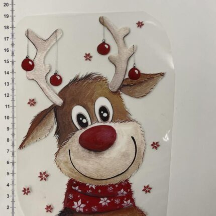 Termoaplikacija Rudolfiukas, didelė — siuvimo aplikacijos | Trys Pelėdos