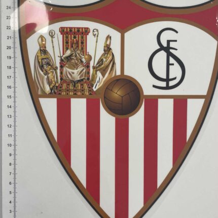 Termoaplikacija Sevilla futbolo komandos logotipas, didelė — siuvimo aplikacijos | Trys Pelėdos