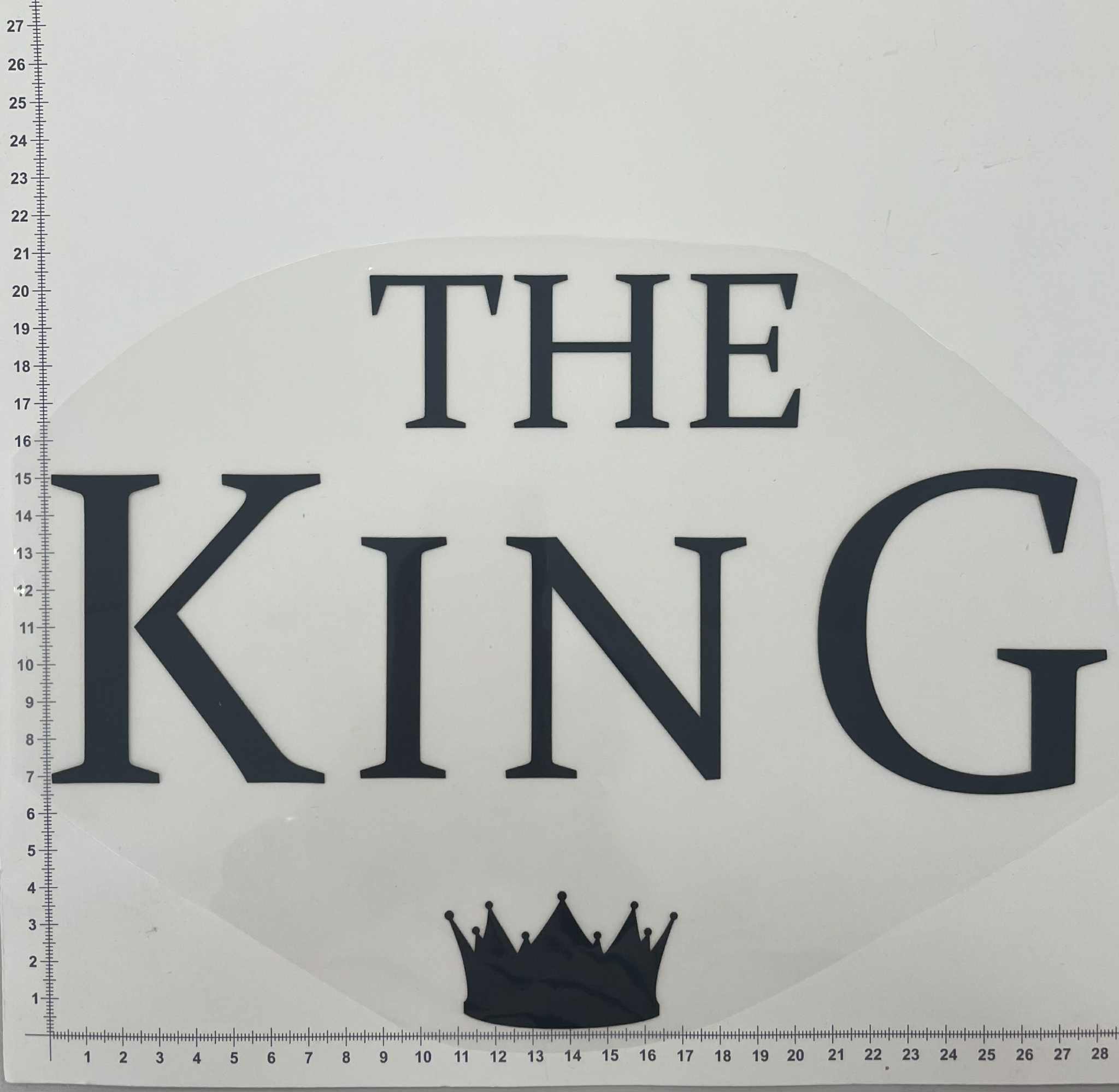 Termoaplikacija The King , didelė Termoaplikacija The King , didelė — siuvimo aplikacijos | Trys Pelėdos